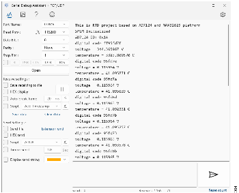 図4. シリアル・デバッグ・アシスタントの結果