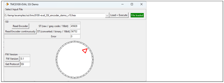 図4. ファームウェア実装テスト用Python のGUI