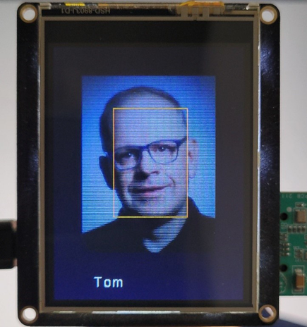 Figure 1. MAX78000 Facial Recognition Result