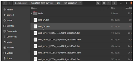 Figure 3. Generated Certificate Registry