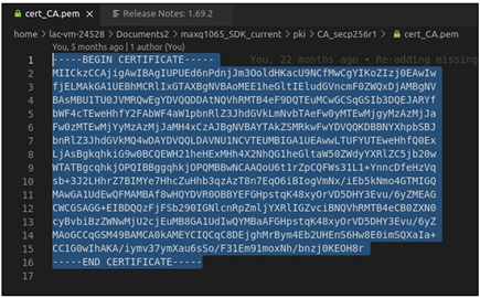Figure 4. Content of Certificate