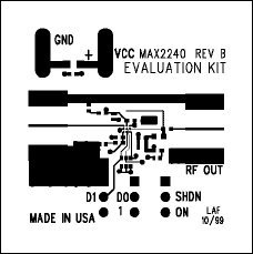 Figure 15. Top-level only layout. For detailed layout information, refer to the MAX2240 data sheet.