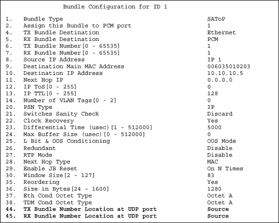 図5. DS34S132のバンドル設定メニュー