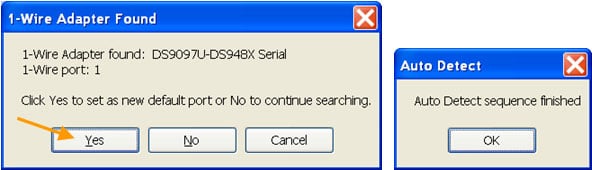 図14. Auto Detectの成功メッセージ