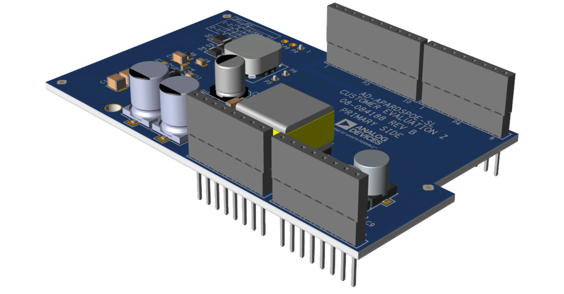 AD-APARDSPOE-SL Evaluation Board Photo Angle View