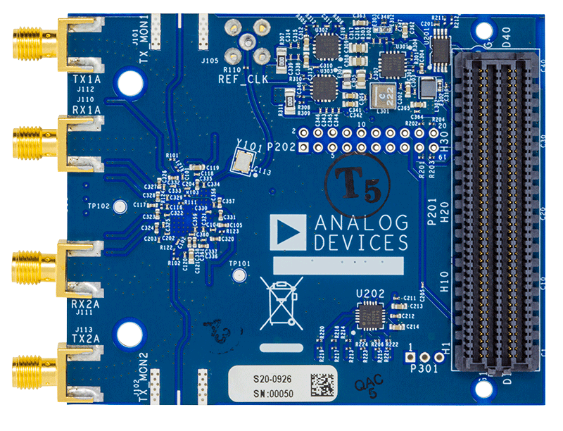 AD-FMCOMMS3-EBZ Evaluation Board - Top View