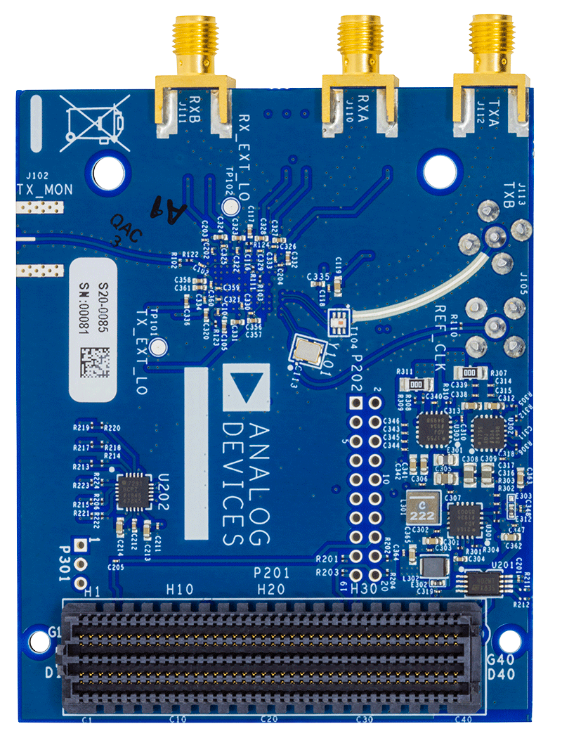 AD-FMCOMMS4-EBZ Evaluation Board - Top View