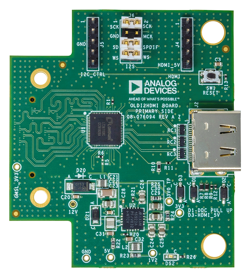 AD-GMSL-D-E-ADP Board Photo Top View