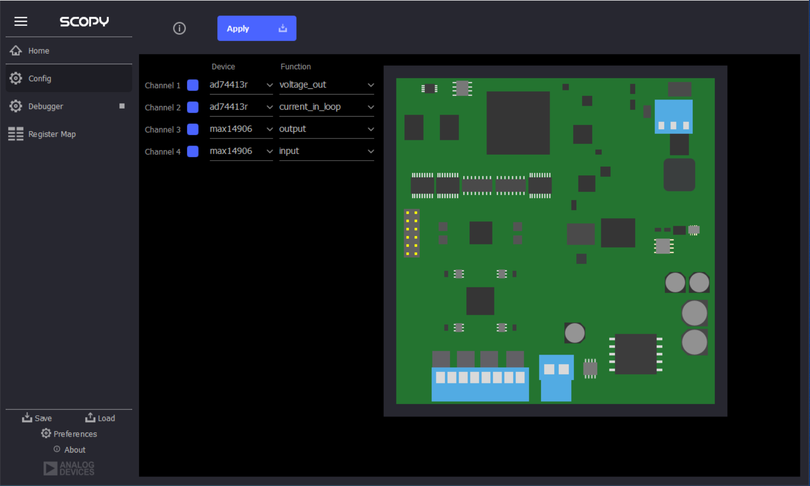 AD-SWIOT1L-SL GUI view