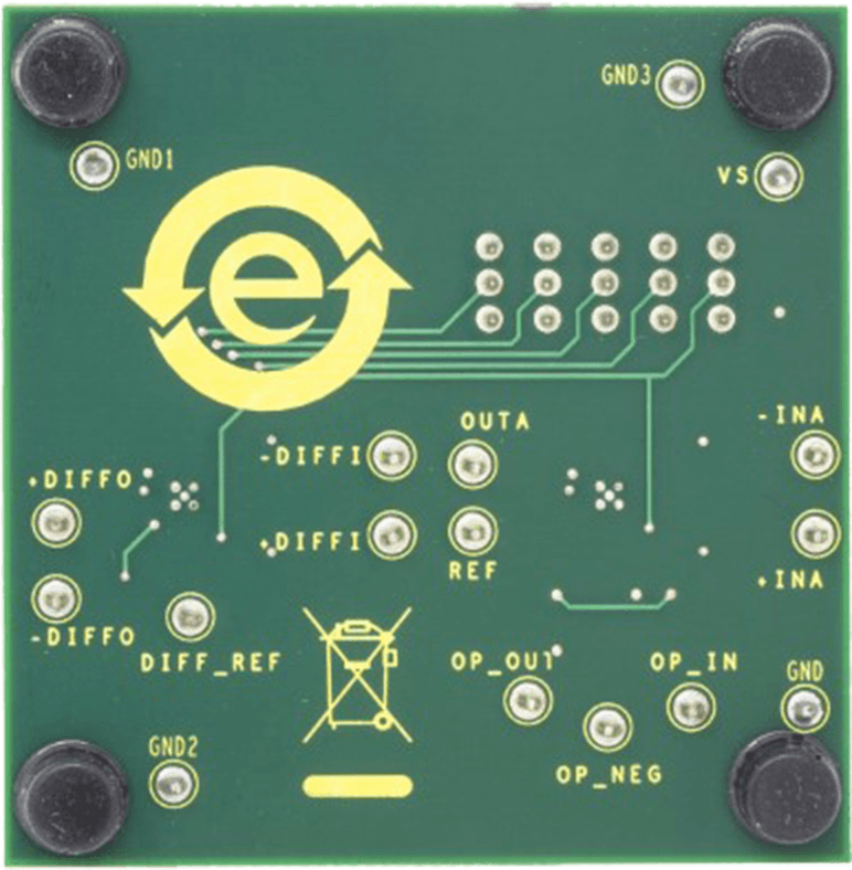 AD8231 evaluation board (bottom)