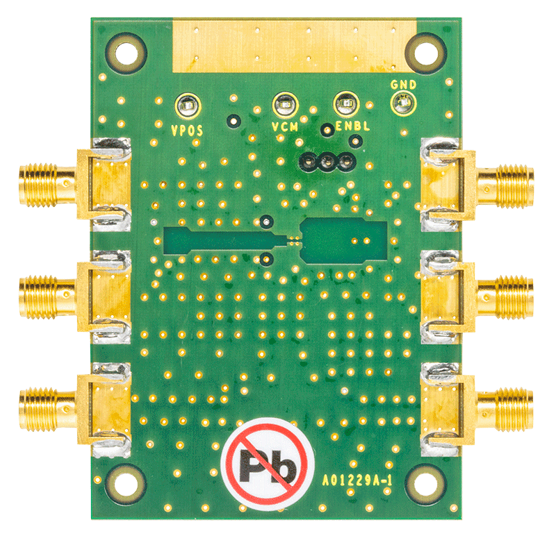 AD8352 Evaluation Board - Bottom View