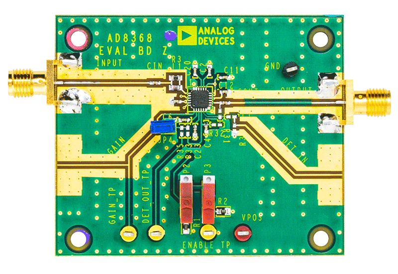 AD8368 Evaluation Board - Top View
