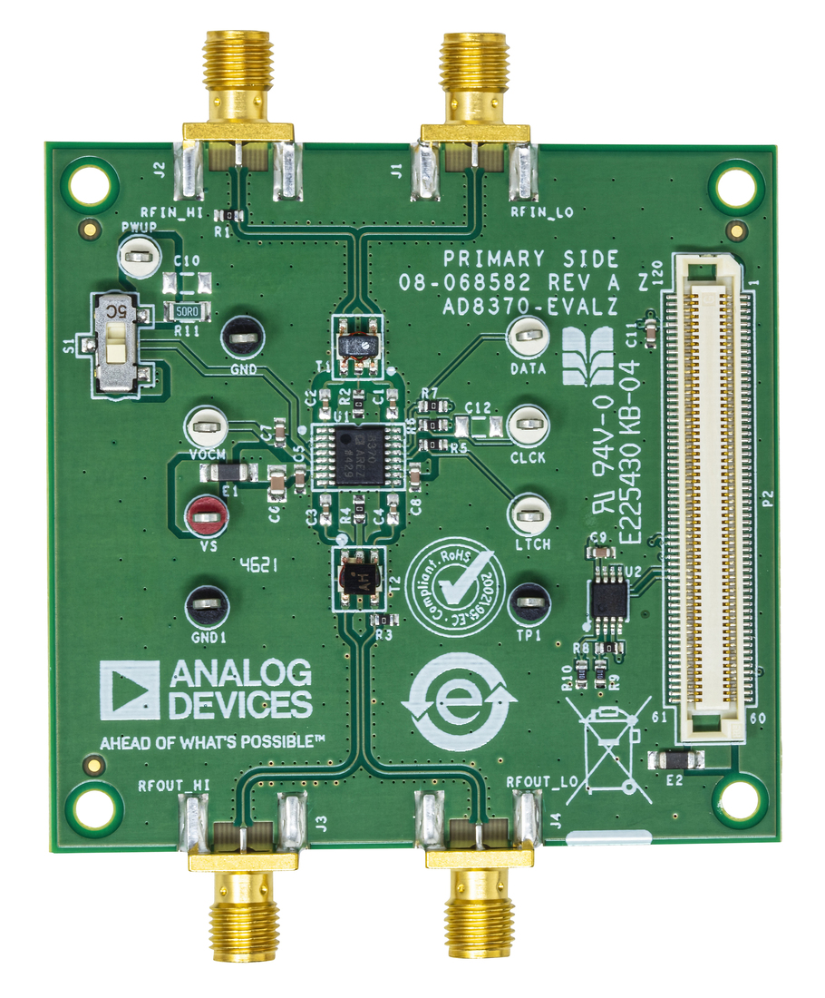 AD8370-EVALZ Board Photo Top View
