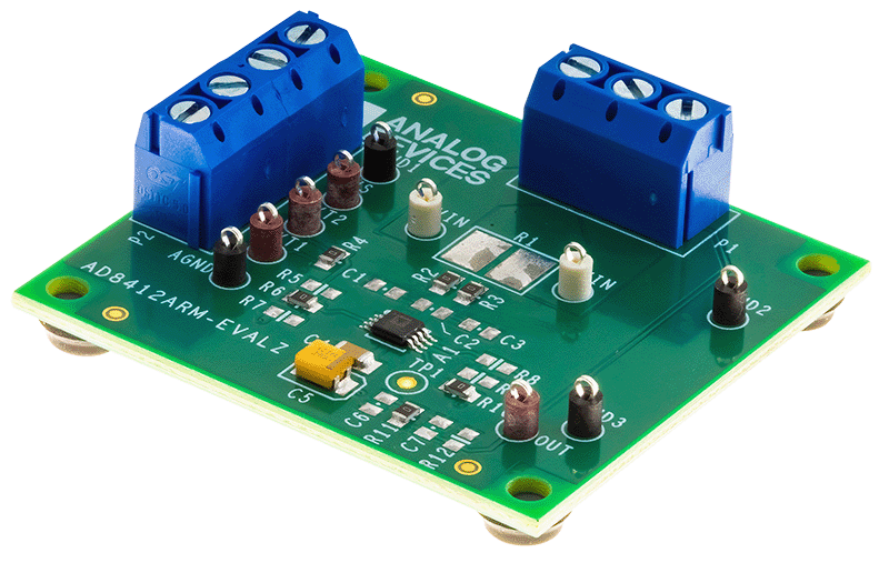 AD8412ARM-EVALZ Board Photo Angle View