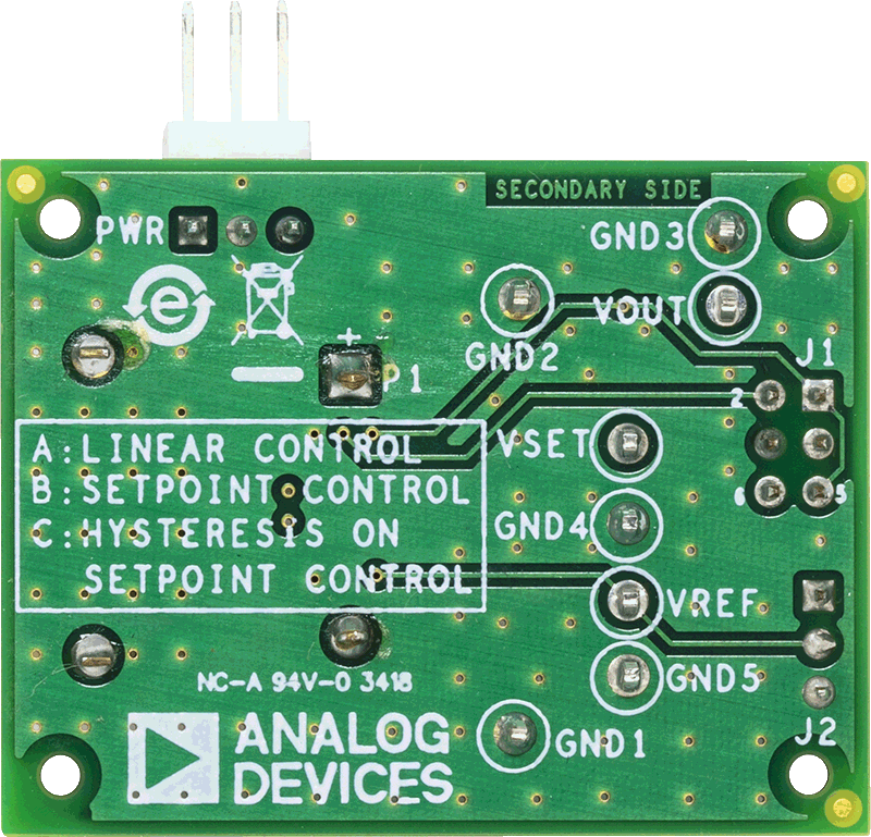 AD849x Evaluation Board - Bottom View
