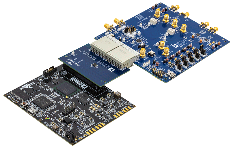 AD911x Evaluation Board Kit - Angle View