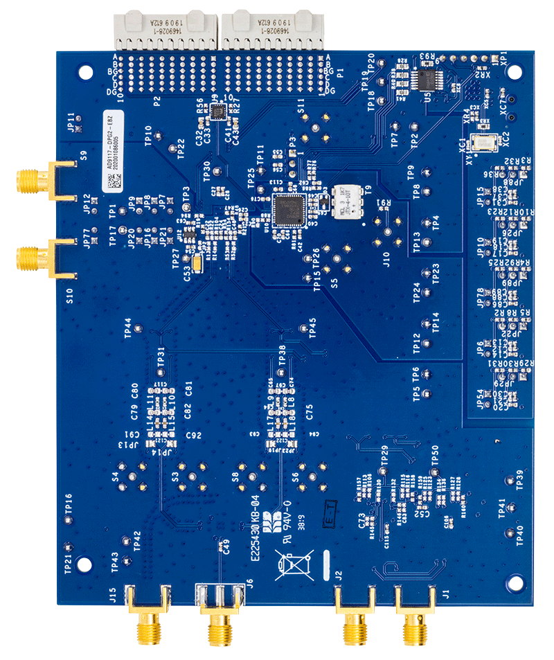 AD911x Evaluation Board - Bottom View