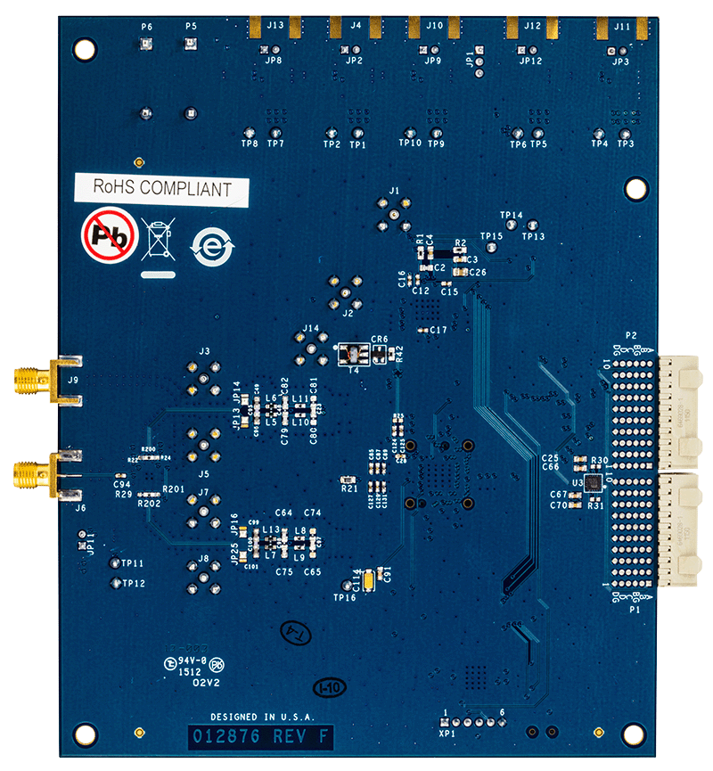 AD9121-M5375-EBZ Evaluation Board - Bottom View