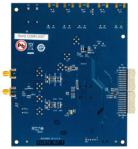 AD9121-M5375-EBZ Evaluation Board - Bottom View