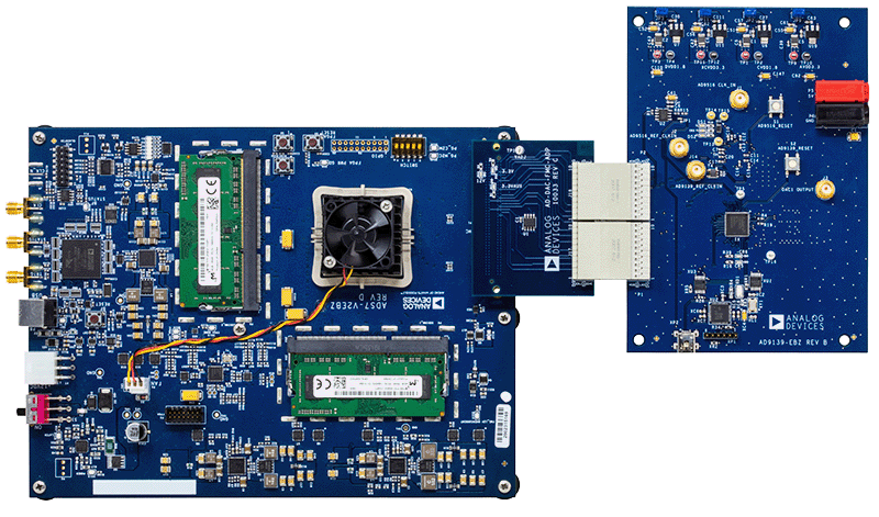 AD9139-EBZ Kit with ADS7-V2EBZ - Top View