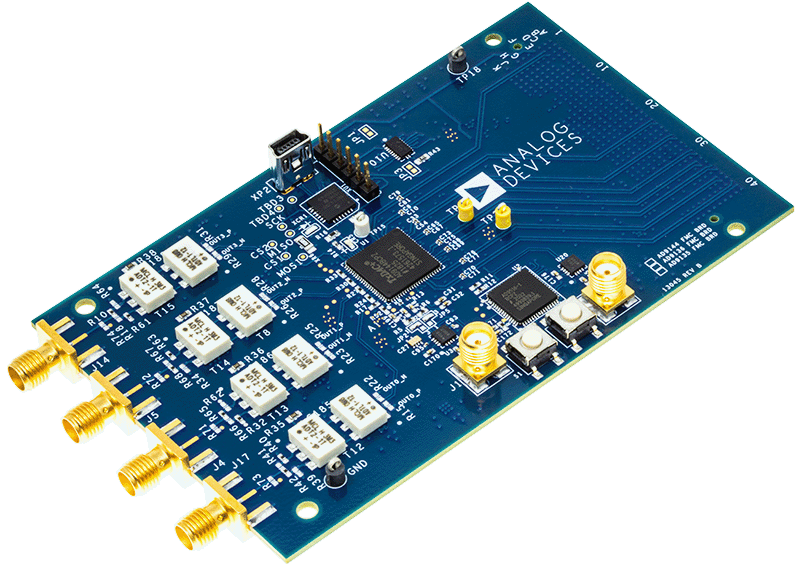 AD9144-FMC-EBZ Evaluation Board - Angle View