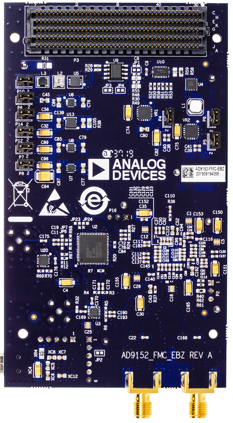 AD9152-FMC-EBZ Evaluation Board - Top View