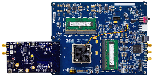 AD9152-FMC-EBZ and ADS7-V2EBZ - Top View