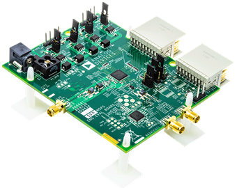 Dual 10-16 bit 20-125MSPS ADC Evaluation Board - Angle View