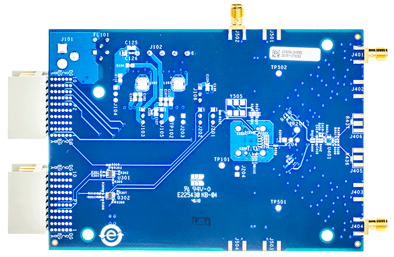 AD9284 Evaluation Board - Bottom View