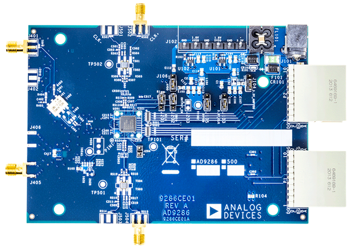 AD9286 Evaluation Board - Top View