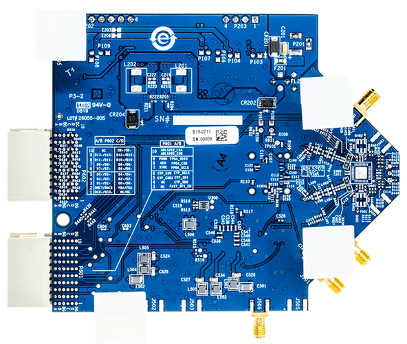 AD9643-250EBZ Evaluation Board - Bottom View