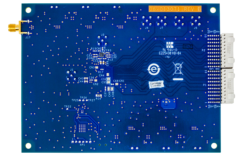 AD9739-R2-EBZ Evaluation Board - Bottom View