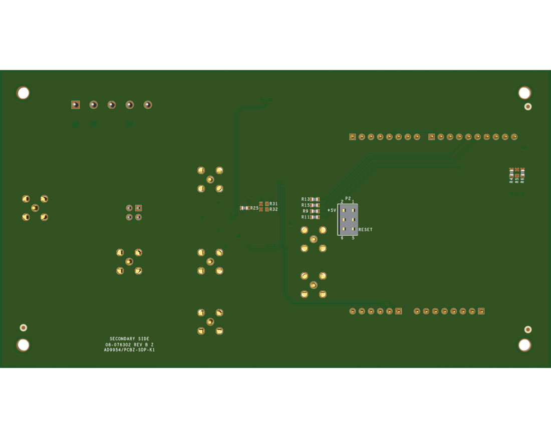AD9954PCBZ-SDP-K1Evaluation Board Bottom View