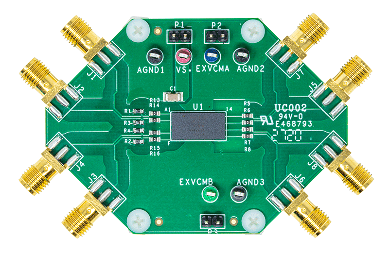 ADAQ8088 Evaluation Board - Top View