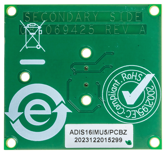 EVAL-ADIS16IMU5 Board Photo Bottom View