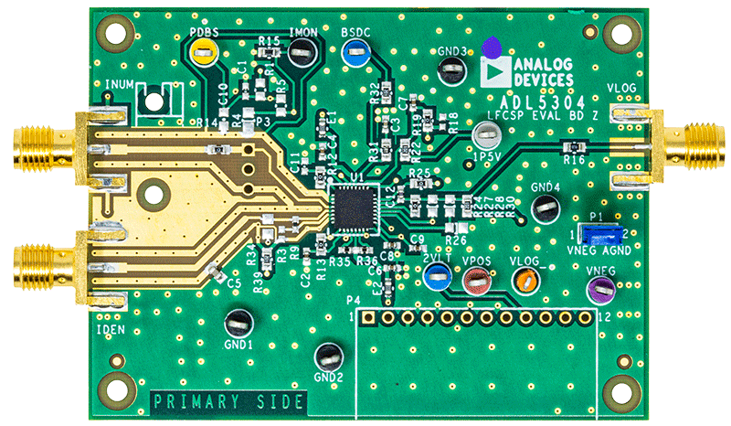 ADL5304 Evaluation Board - Top View