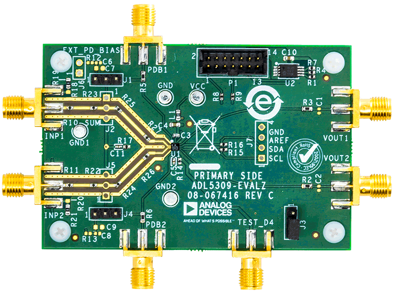 EVAL-ADL5309 Board Photo Top View