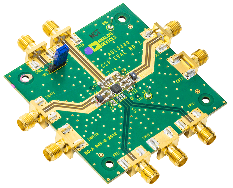 ADL5330 Evaluation Board - Angle View