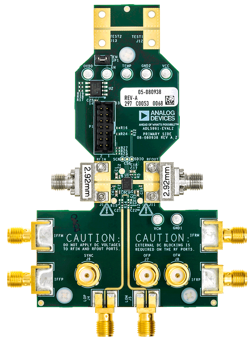 EVAL-ADL5961 Board Photo Top View