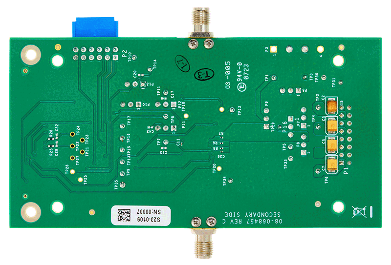 ADL6331-EVALZ Board Photo Bottom View
