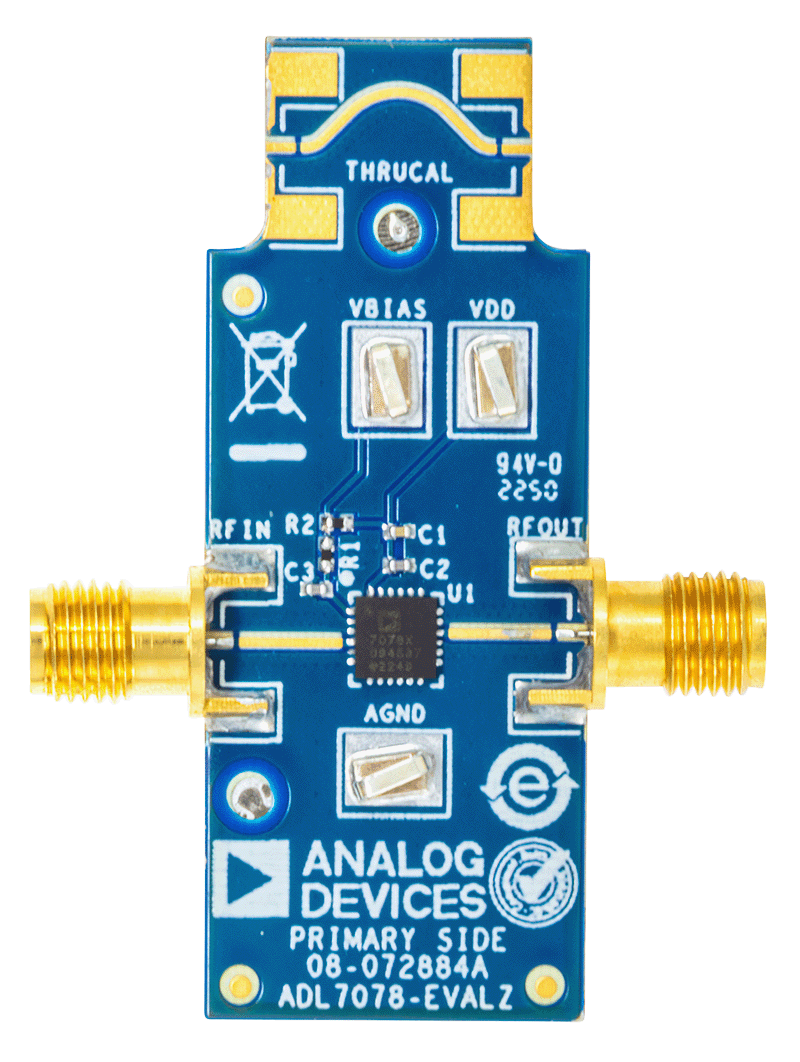 ADL7078 Evaluation Board - Top