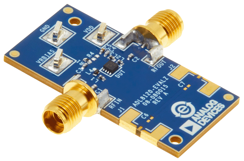 EVAL-ADL8120 Board Photo Angle View
