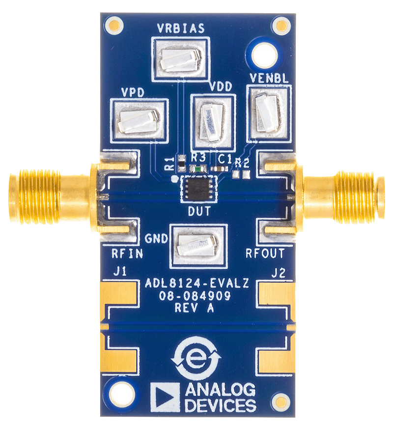 ADL8124-EVALZ Top evaluation board web