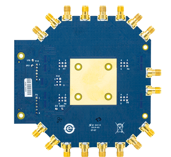ADMV4801-Evaluation Board Bottom Image