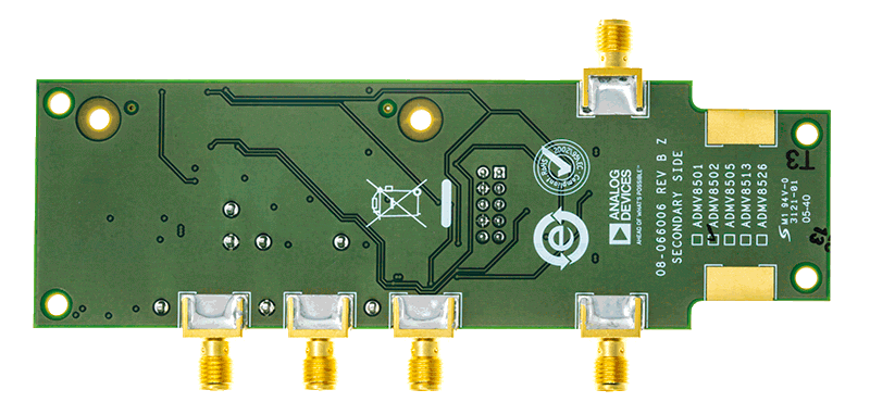 EVAL-ADMV8502 Board Photo Bottom View