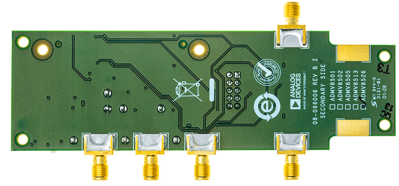 ADMV8526 Evaluation Board - Bottom View