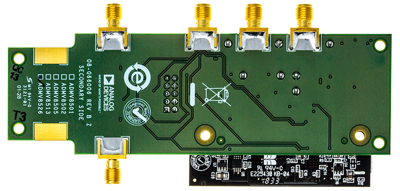 ADMV8526 Evaluation Board Kit - Bottom View