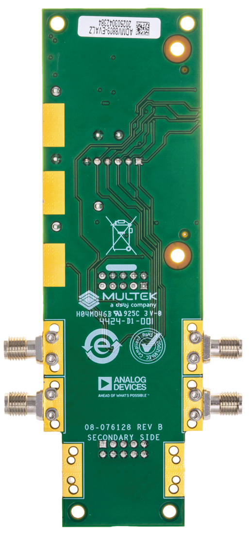 EVAL-ADMV8809 Board Photo Bottom View