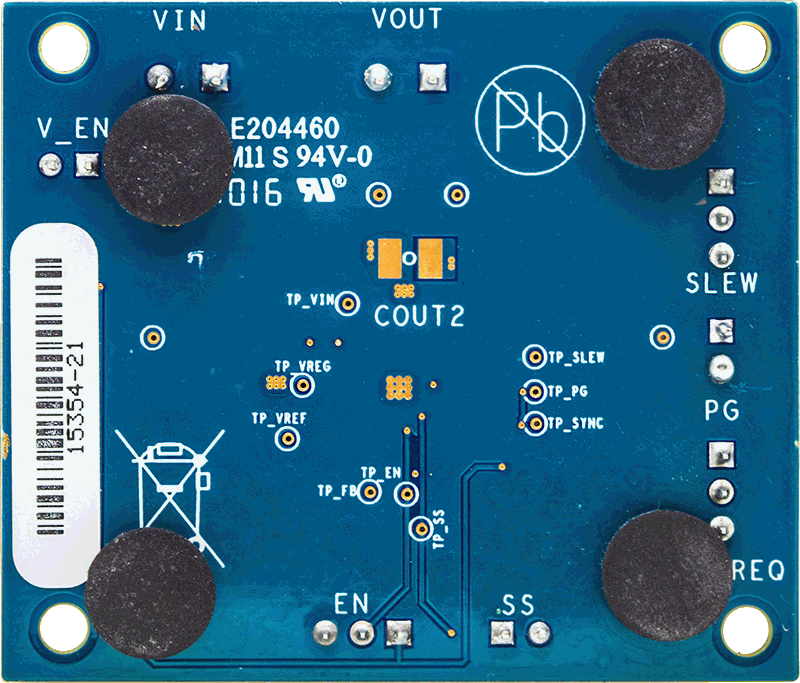ADP5073 Evaluation Board - Bottom View
