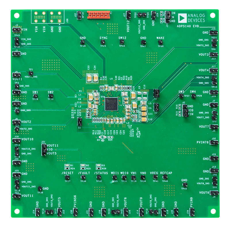 ADP5140 Evaluation Board - Top View
